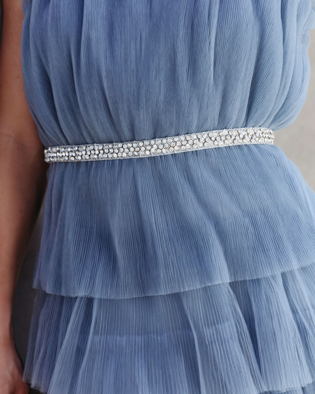 Modern Day Cinderella Strapless Tulle Dress - Blue - SALE - Se7enfashion