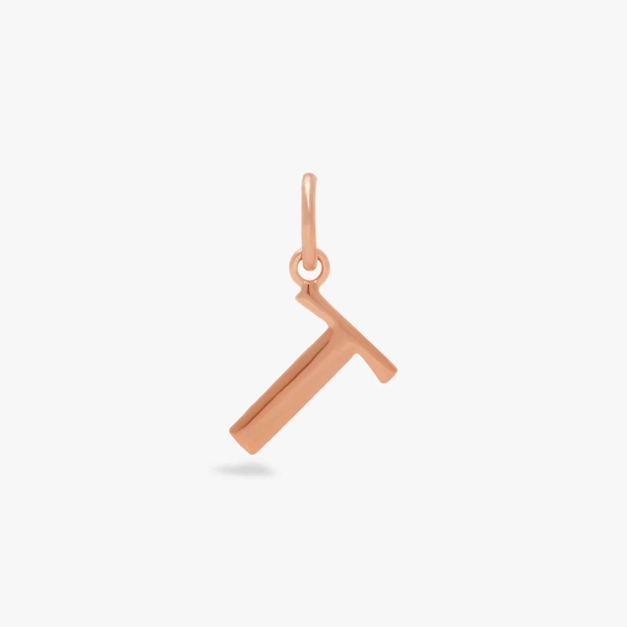 14k Rose Gold Vermeil Letter Charm