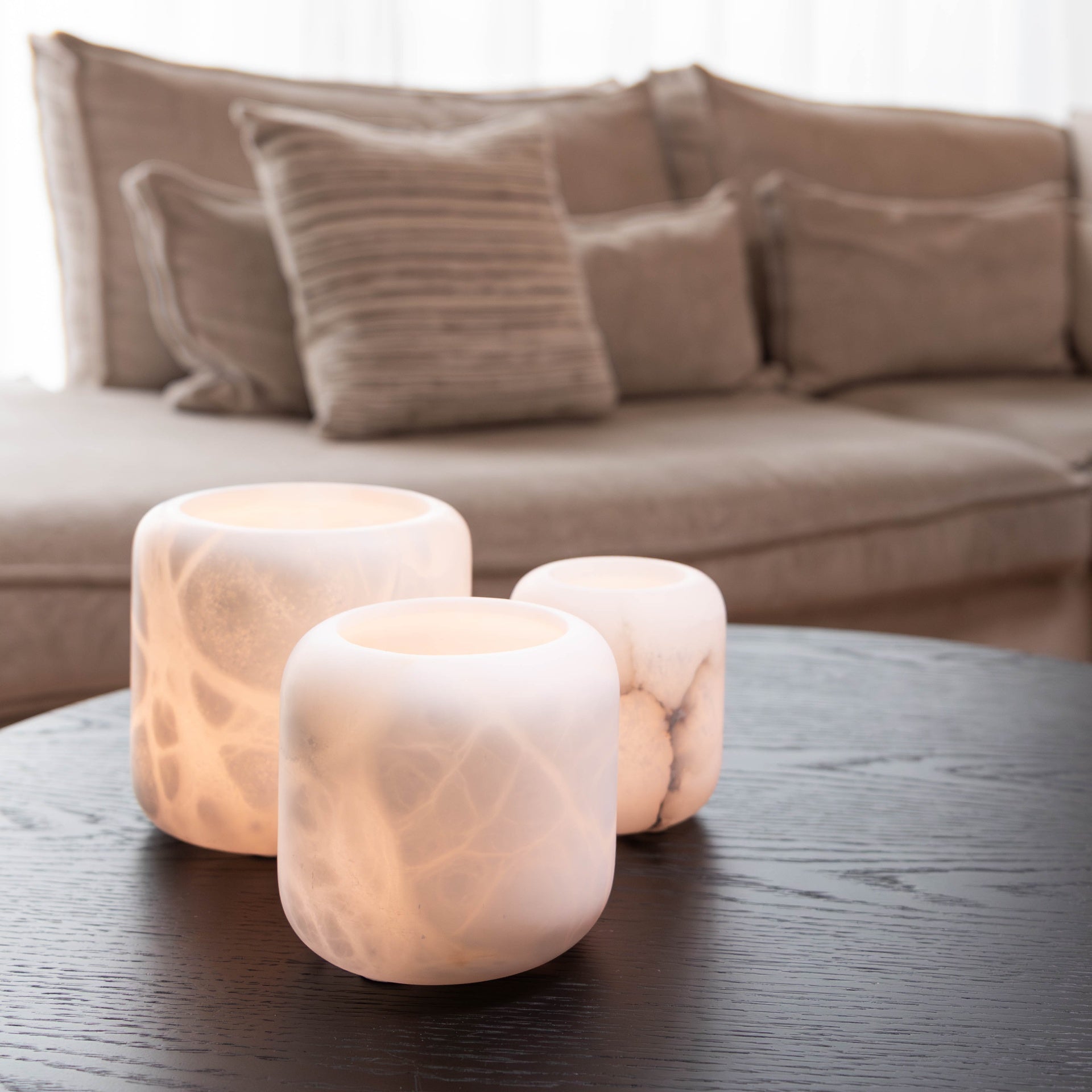 Atmooz Cosmos - sierkussen - naturel - katoenmix - 45 x 45 cm