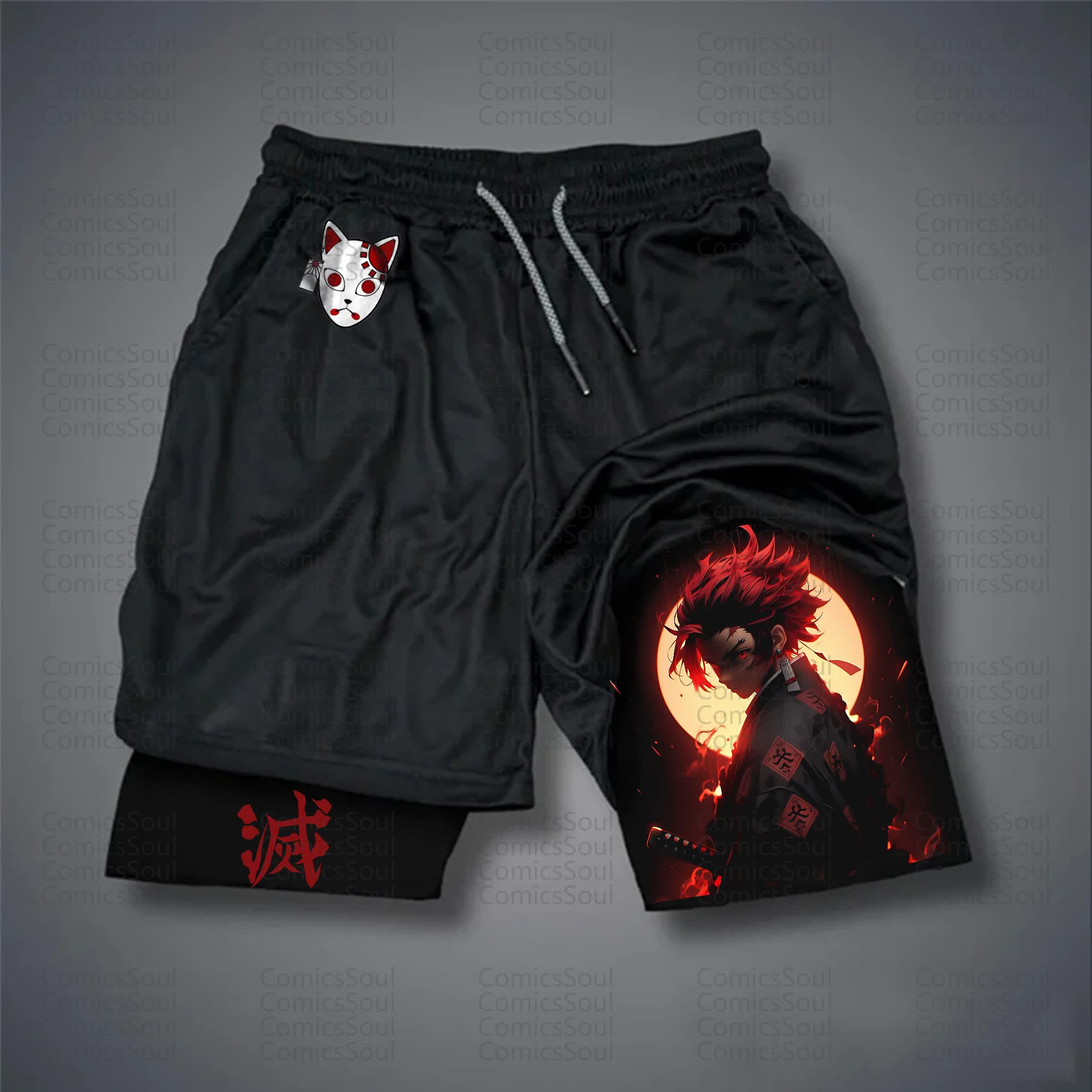 Unisex Casual Anime Streetwear Shorts 丨Comicssoul