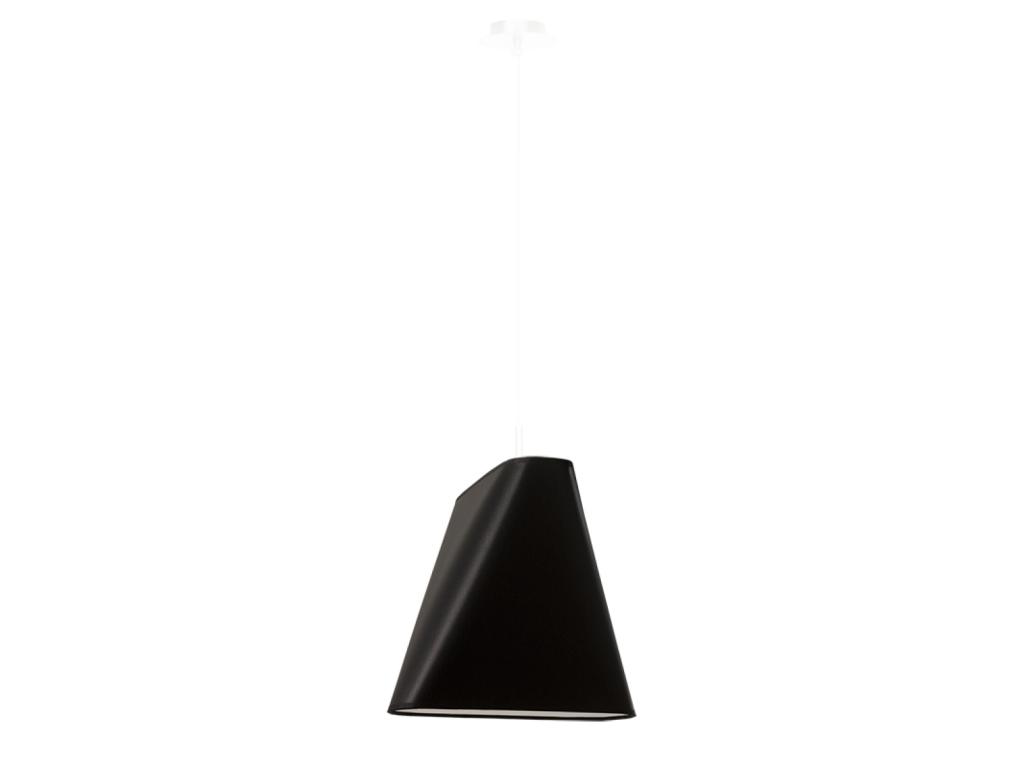 Candelabros Blum minimalista de tela/acero - 1 fuentes luminosas - L.28 x A.128 cm - negro