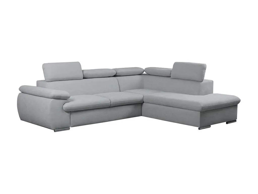 Sofá cama rinconero de tela Jmmhogar - Ángulo derecho - Gris claro