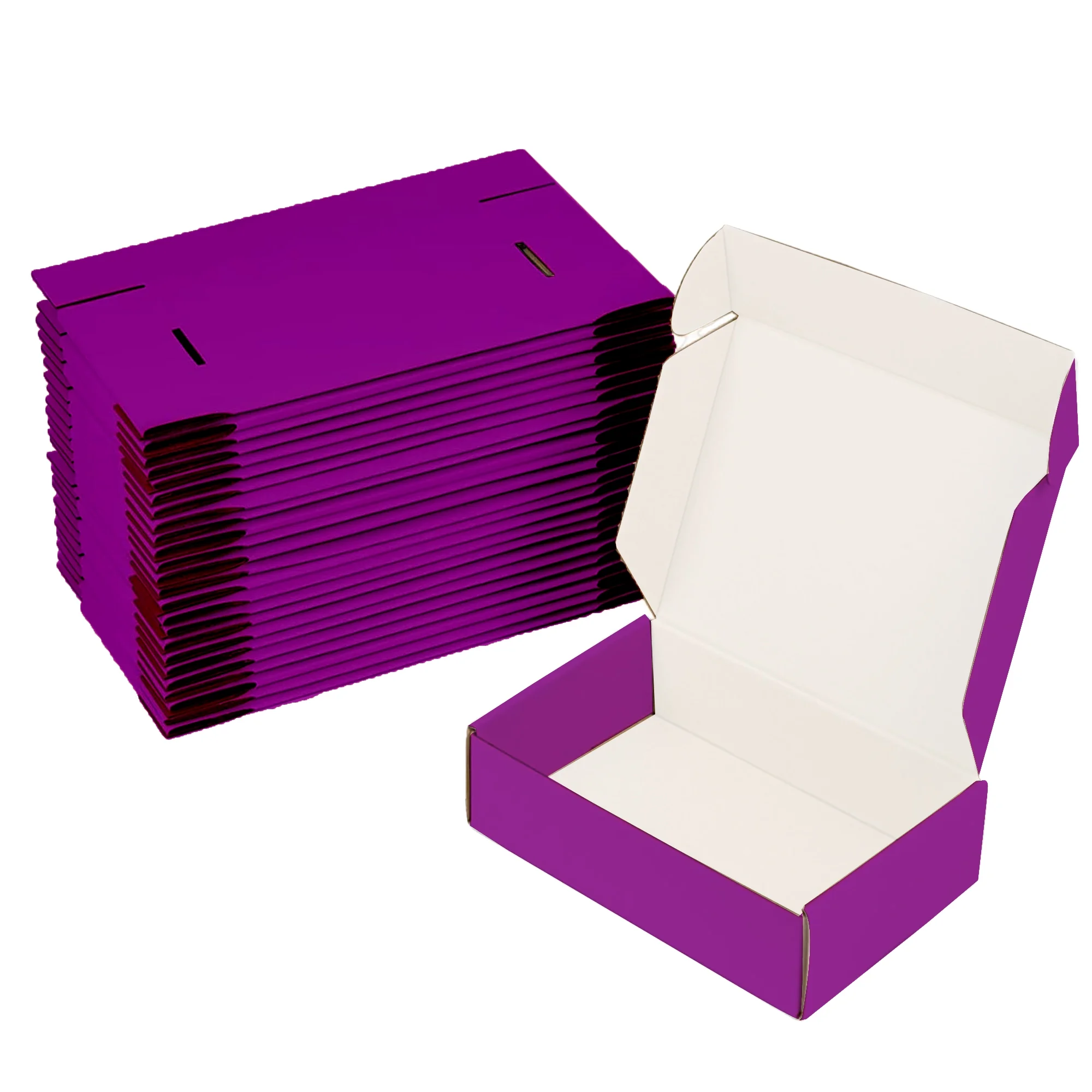 Ucanpack Heavy Duty Boxes For Moving Deluxe Mailer Box Purple Medium , 11? x 7? x 4?" - 50 Pcs - image 5