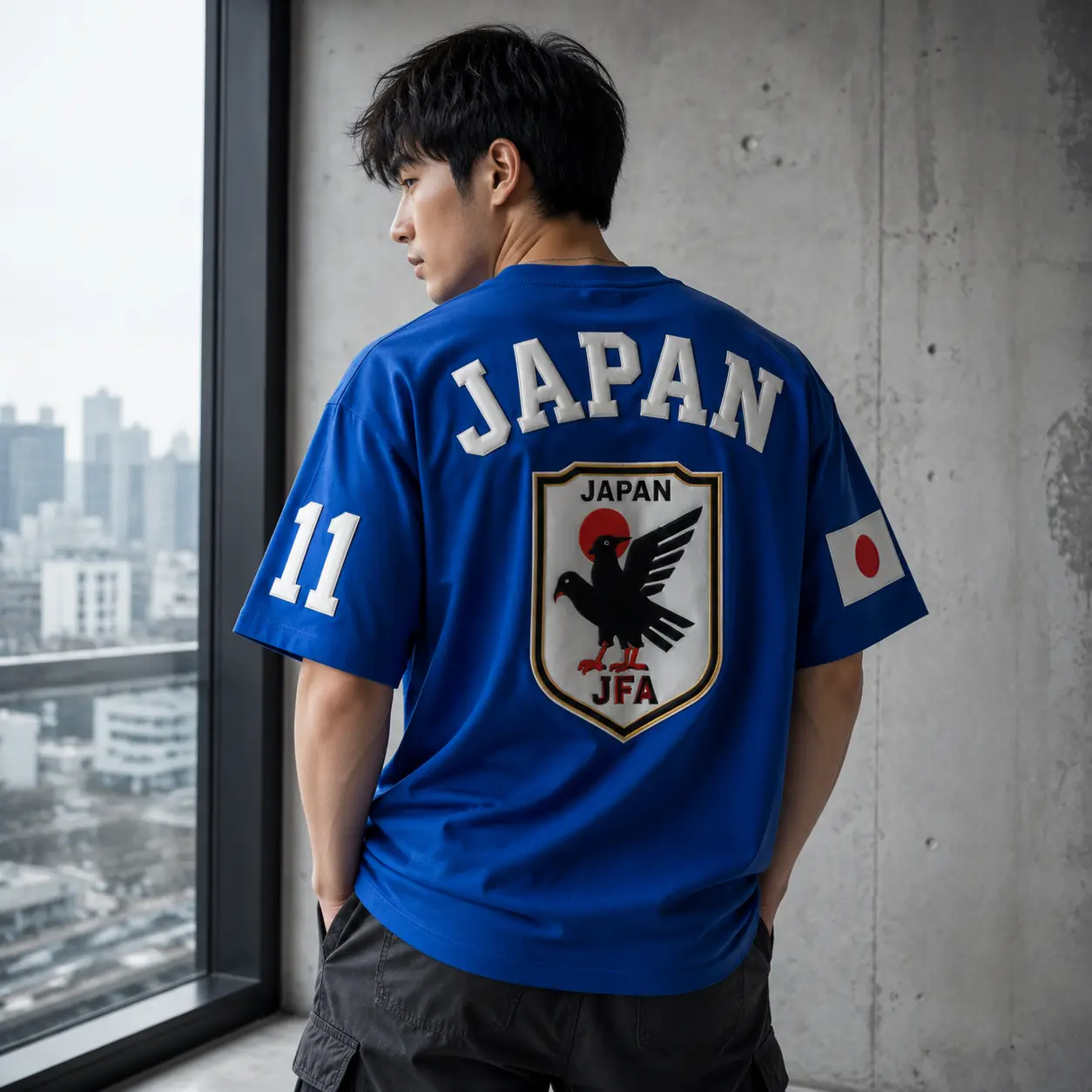 Japan World Cup Soccer Printed Unisex Oversized T-shirt