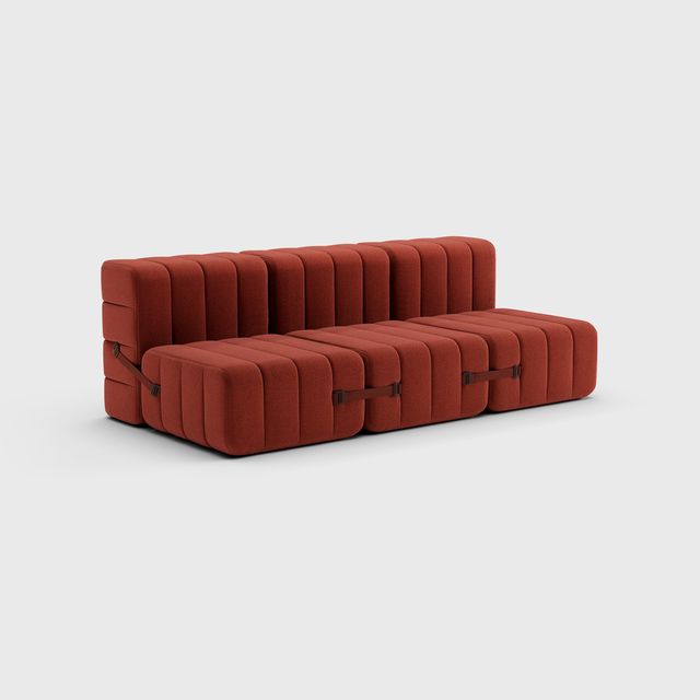 Curt-Set 6 - e.g. Flexibele 3-zitter - Dama - 0058 (Rood)