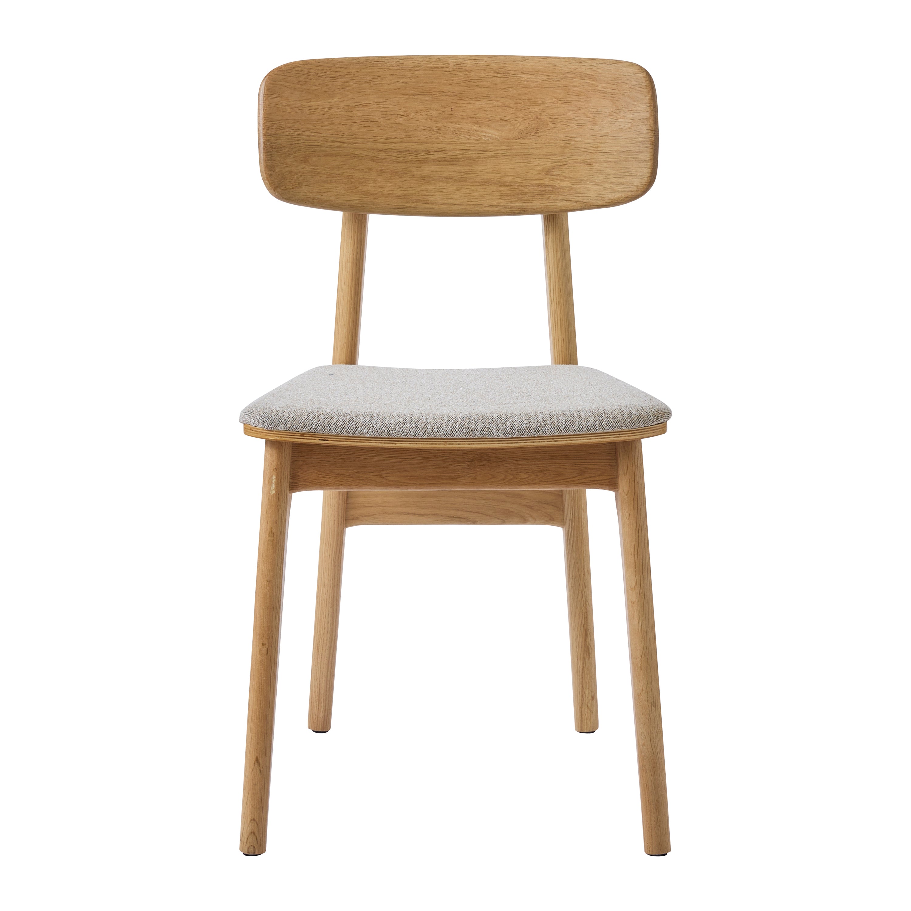 by fonQ Cade Eetkamerstoel - Naturel Eiken - Zand