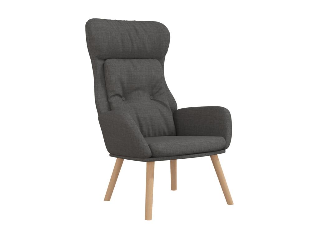 Sillón de Luzssnh de tela gris oscuro