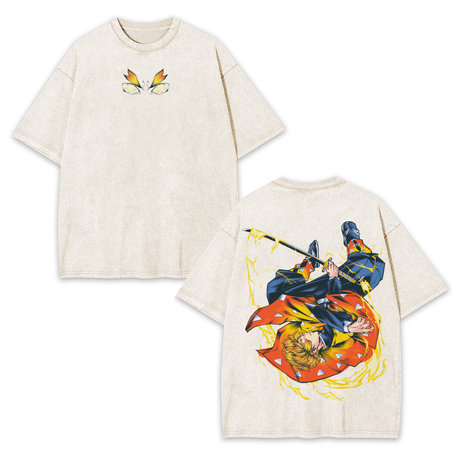 Unisex Anime Inspired Vintage Washed T-Shirt丨Comicssoul TeeThreads Sustain the Scene with Custom Apparel