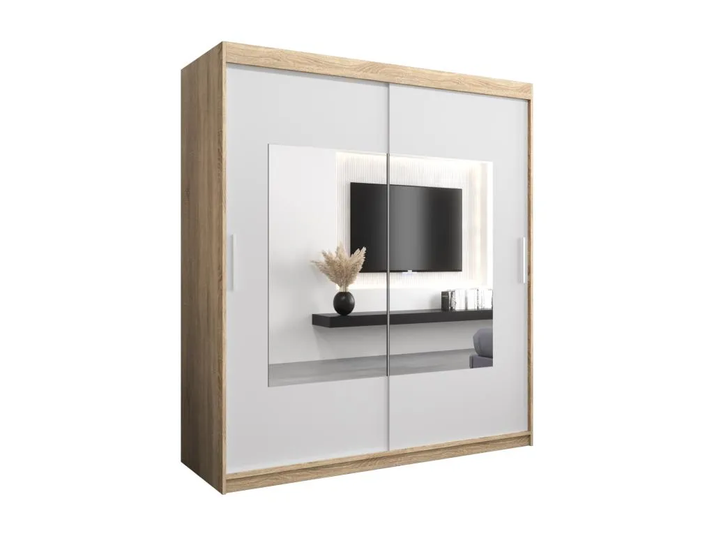 Armario Lluesmahome de puertas correderas 200/180/62 2 puertas (Lluesmahome/blanco) QICX40517