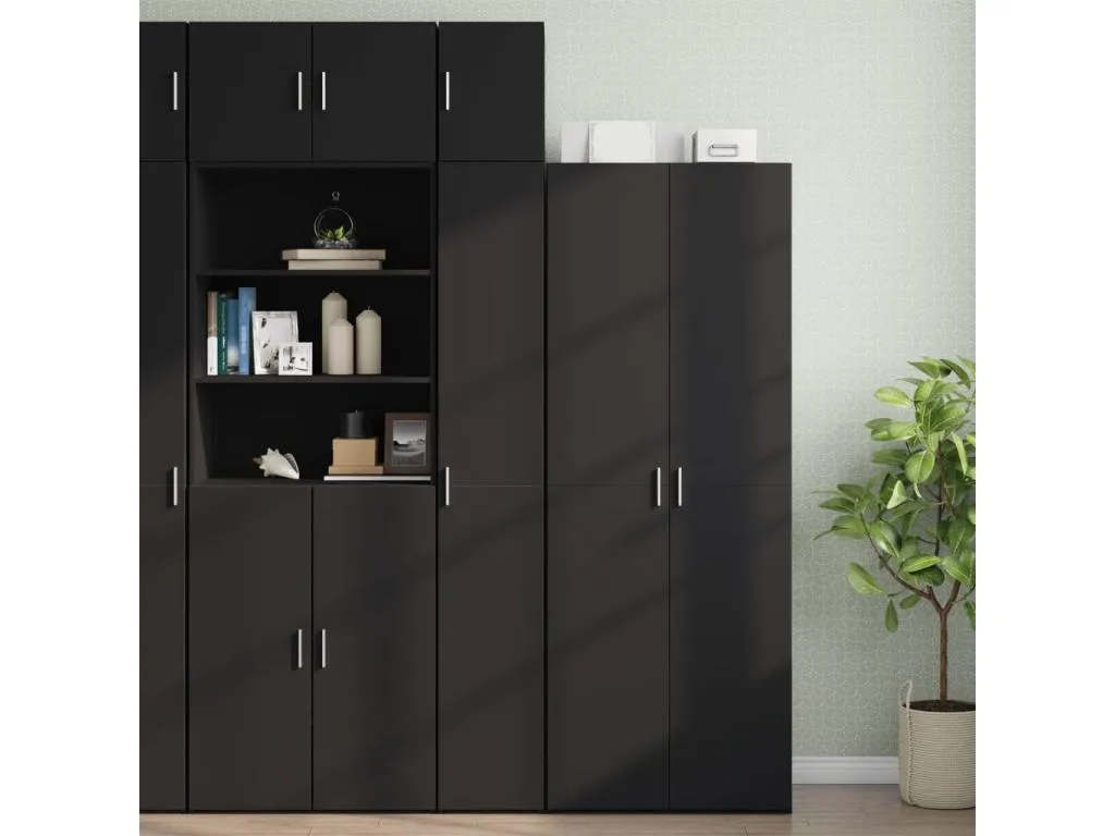 Armario de pared Casabellaes de ingeniería negro 30x42.5x40 cm 25305VAGZ
