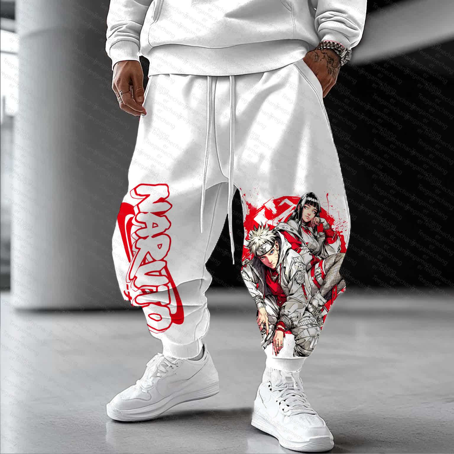Unisex   Casual Anime Streetwear Pants