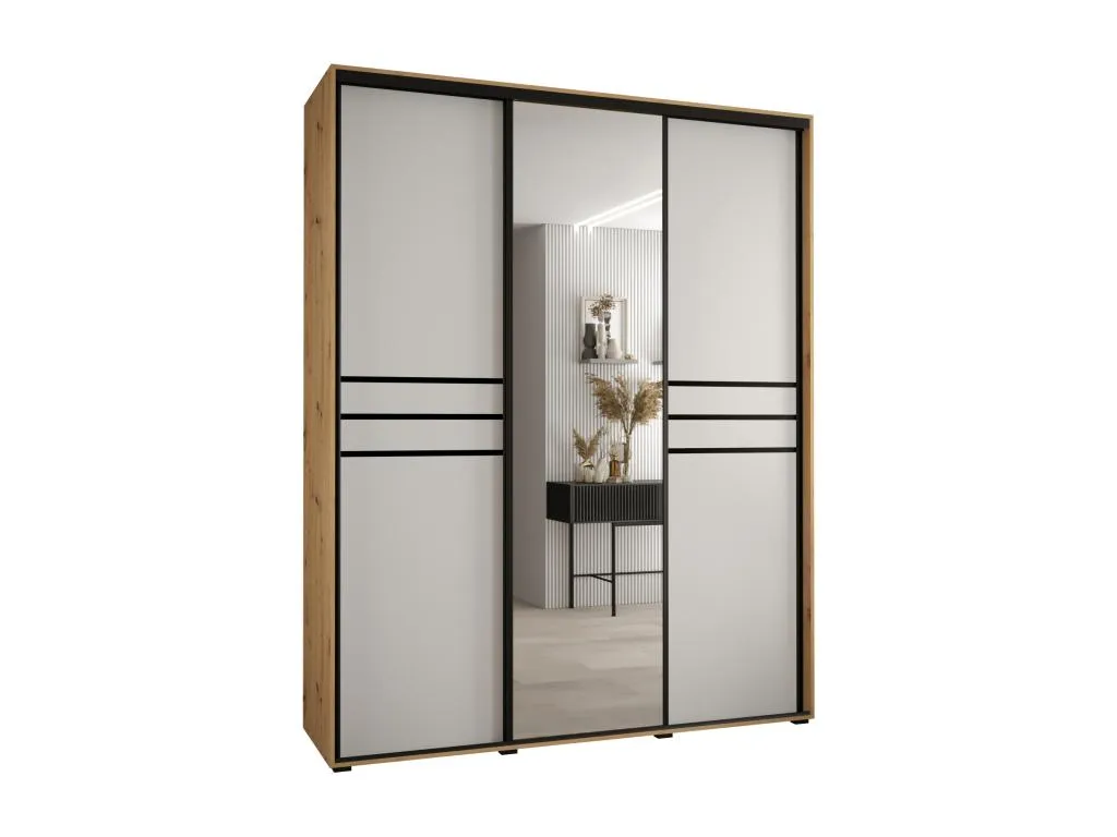 ARMARIO CON PUERTAS BATIENTES 235.2/200/60 3 puertas bwvr07002