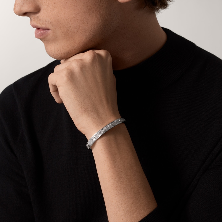 Replicate LOVE bracelet, classic model, paved, 12 diamonds(1:1 replica) - Original Replica Club