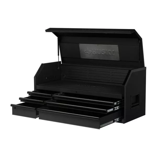 Heavy-Duty 52 in. W 6-Drawer, Deep Tool Chest in Matte Black