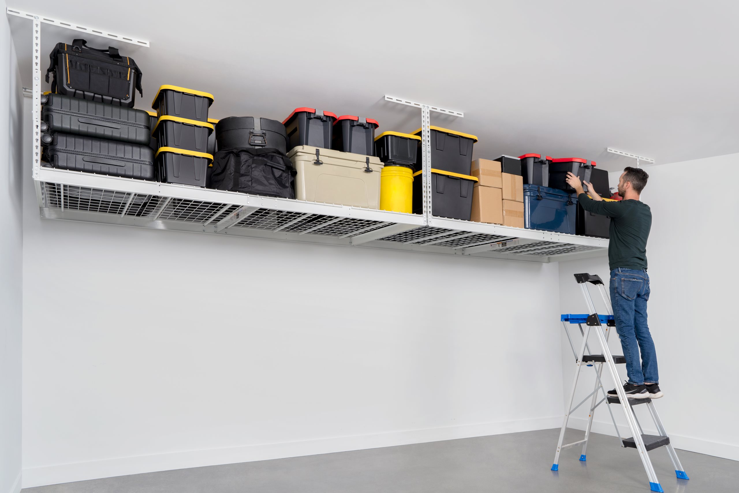 slide 1 of 6, show larger image, saferacks overhead storage platform
