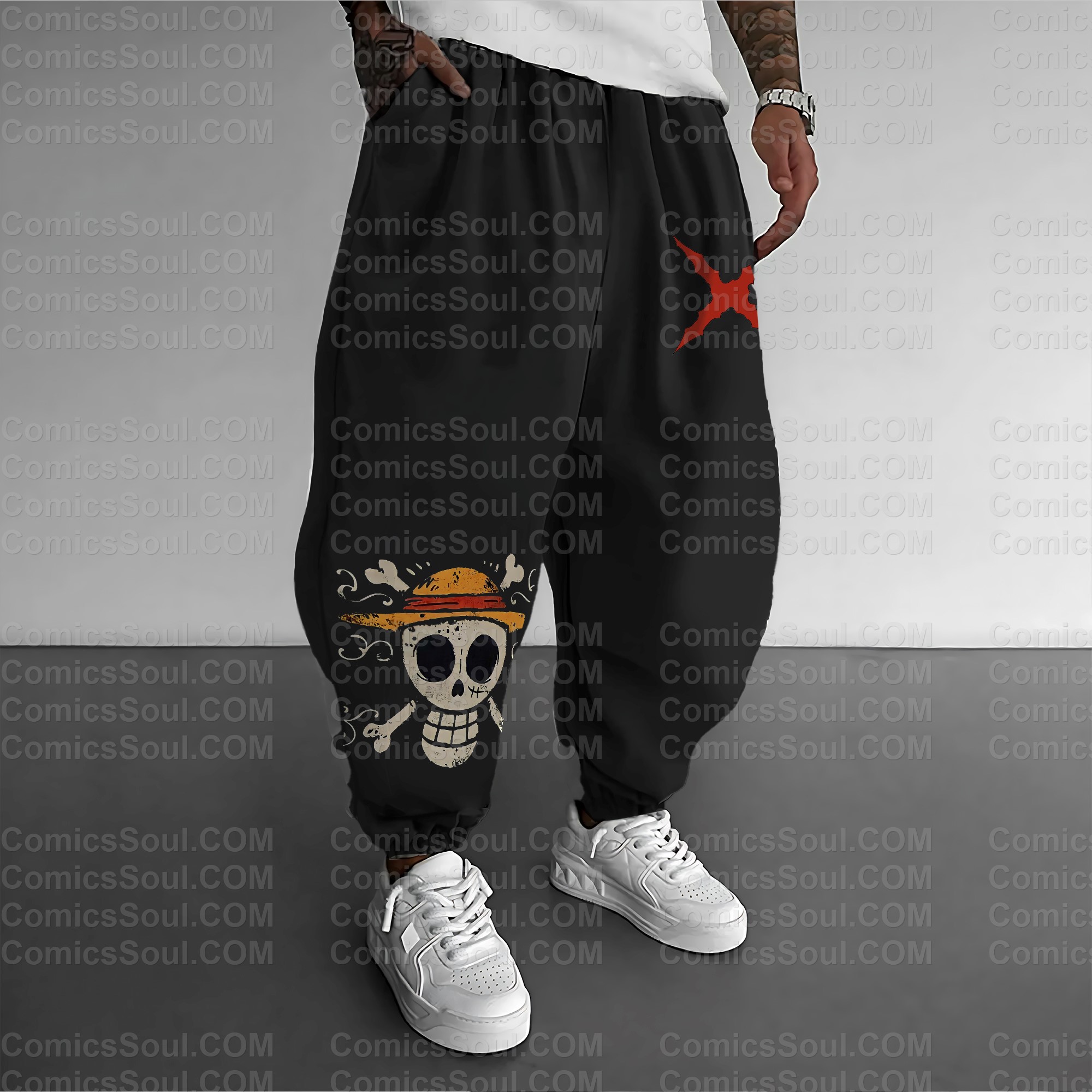 Unisex Anime Inspired Vintage Pants