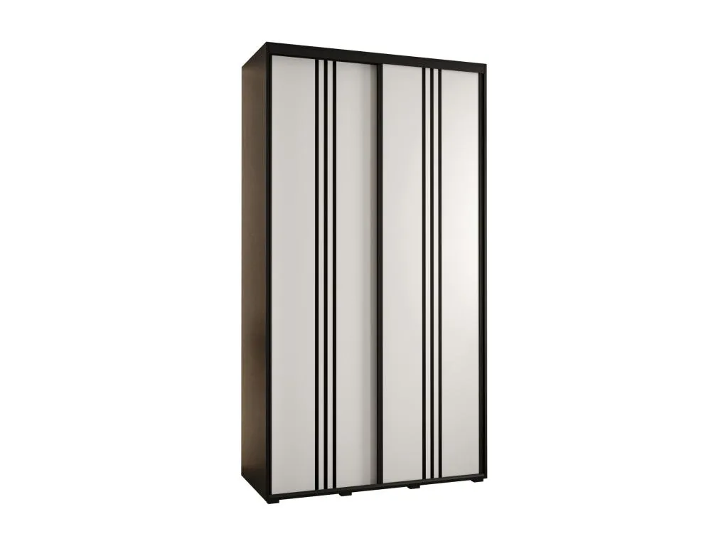 ARMARIO Micasacool 6 DE PUERTAS CORREDERAS 235.2/140/45 2 puertas (Negro/Blanco/Negro)