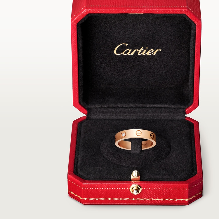 Replicate LOVE ring, small model, 1 diamond(1:1 replica) - Original Replica Club