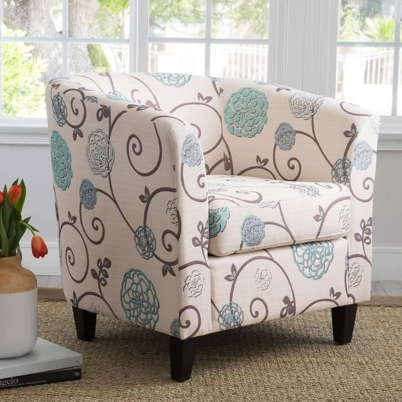 WAYFAIR Indoor Contemporary Fabric Club Chair