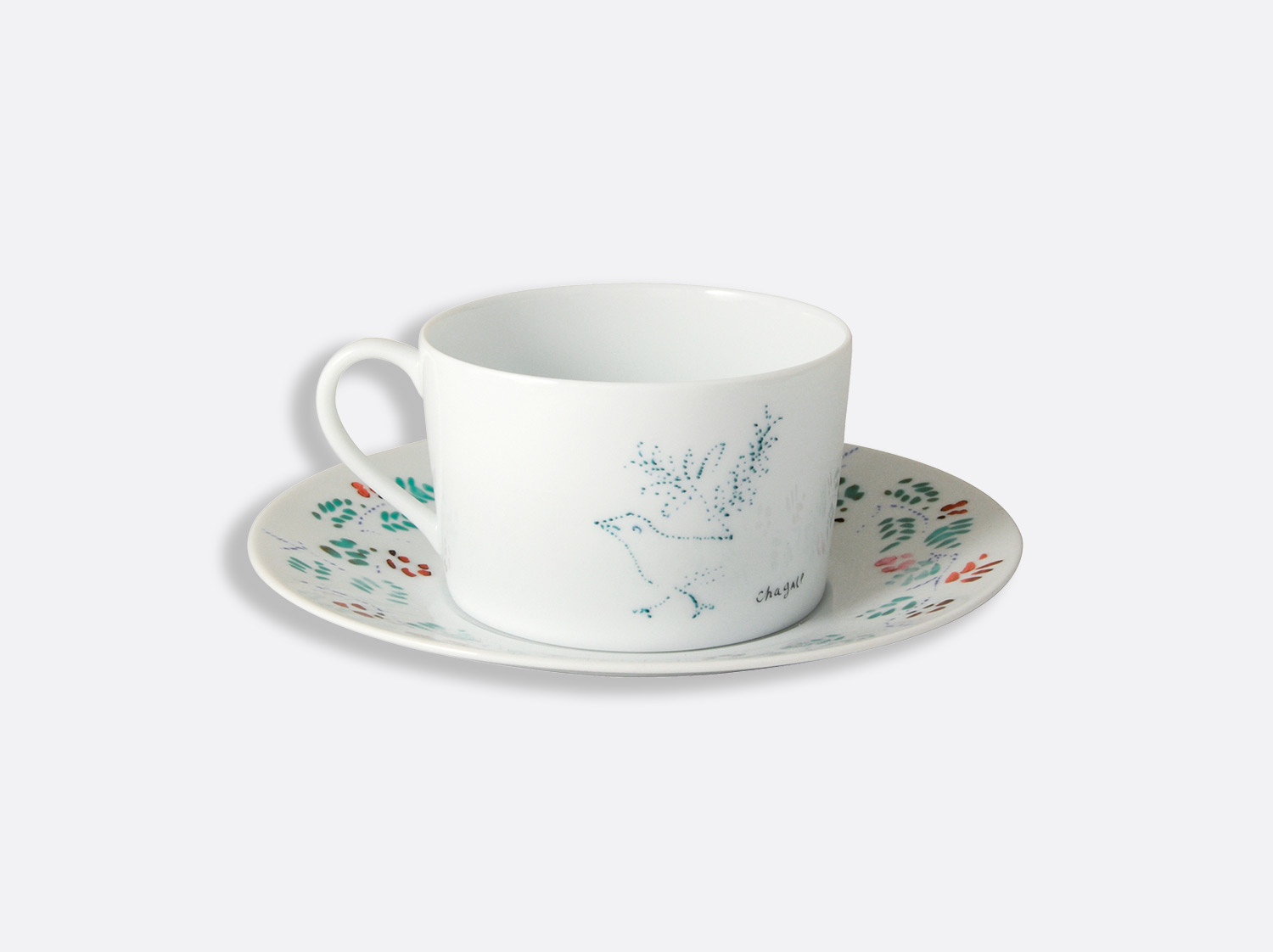 Coffret de 2 tasses et soucoupes déjeuner assorties 25 cl