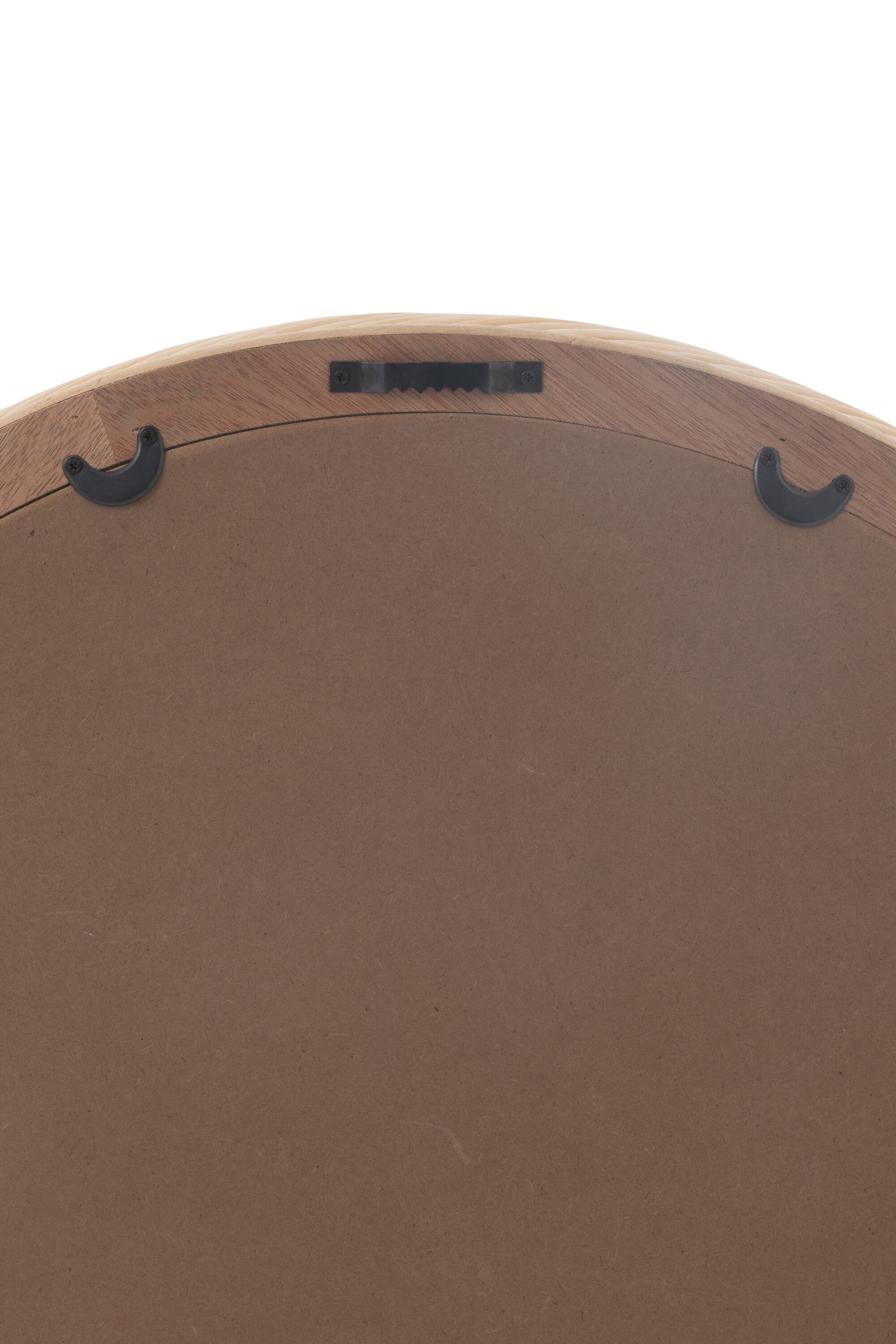 J-Line spiegel Rond - rotan glas - naturel - medium - Ø 66.