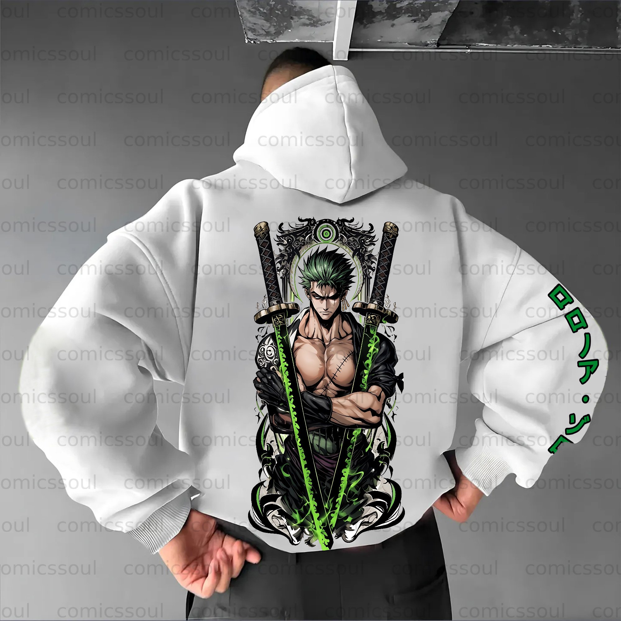 Unisex Anime Graphic Streetwear Vintage Hoodie
