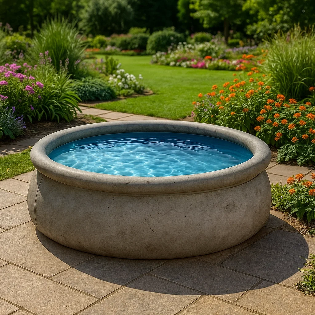 Piscina desmontable 366x100 cm con depuradora color gris/piedra JIgFCQey15VB