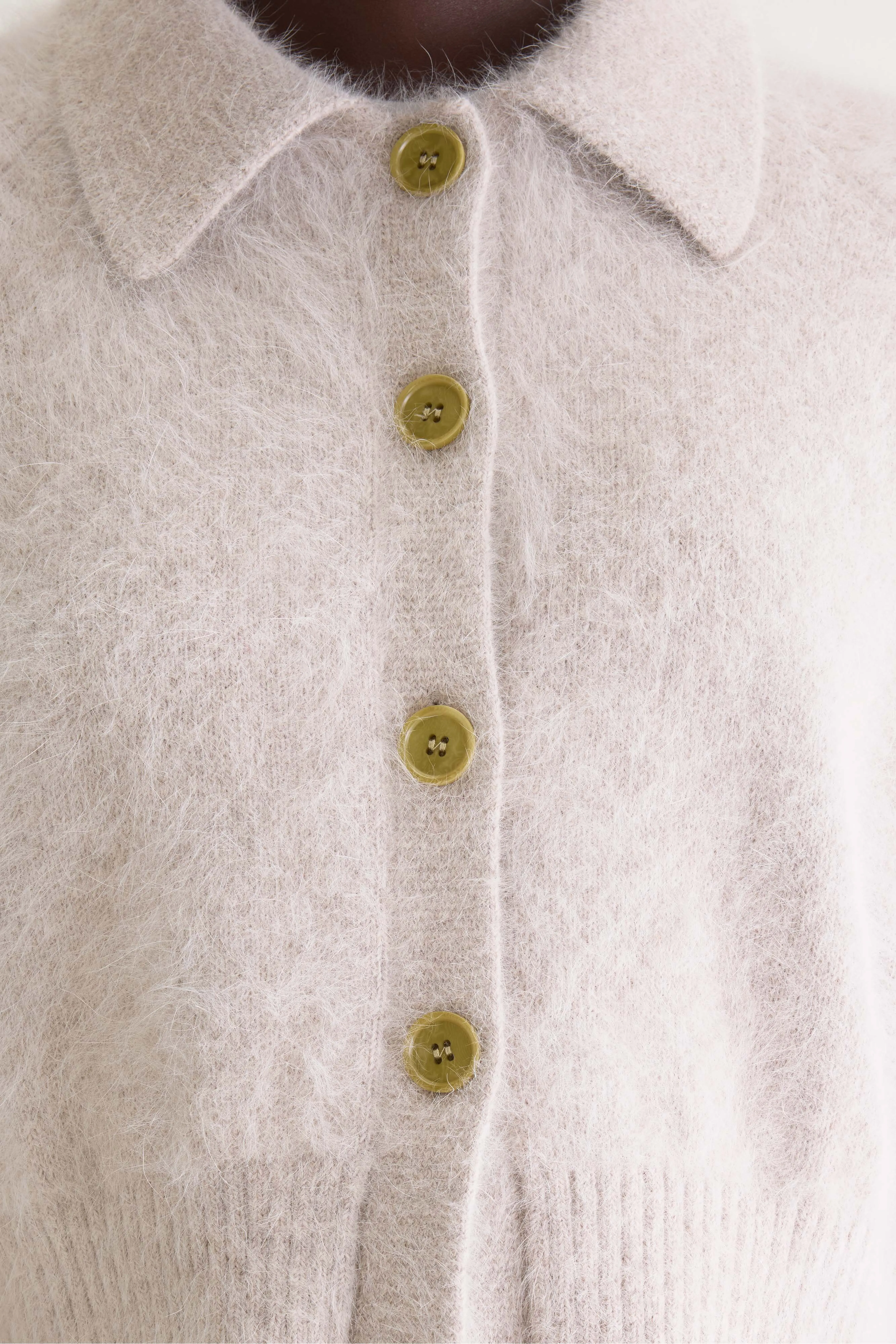 Bellerose Datco angora-blend cardigan (261 / W / LIGHT GREY)