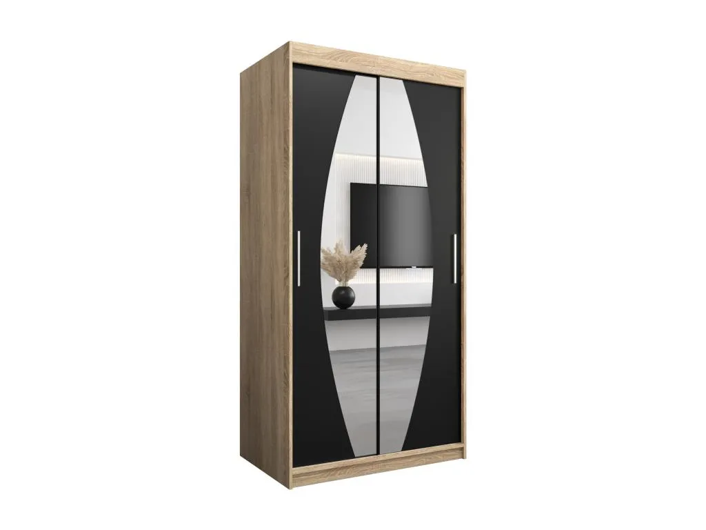 Armario Hogarsens de puertas correderas 200/100/62 2 puertas (Hogarsens/negro)