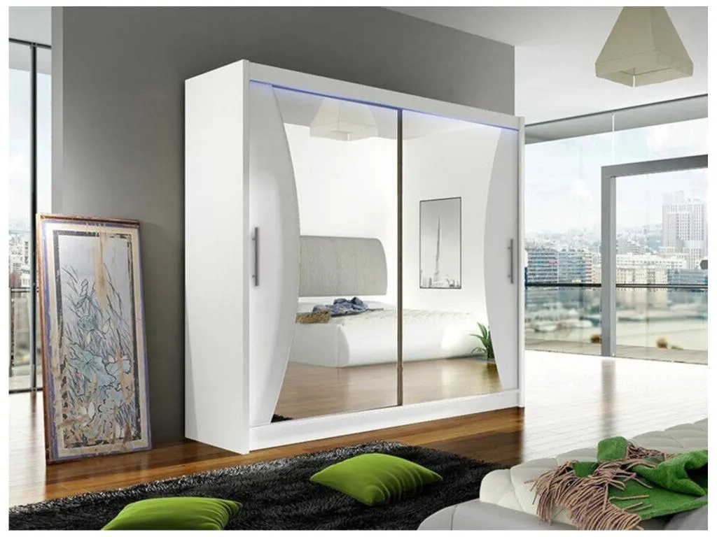 Armario Mueblesclasic 124 Blanco 215x180x57cm Puertas de armario - Correderas