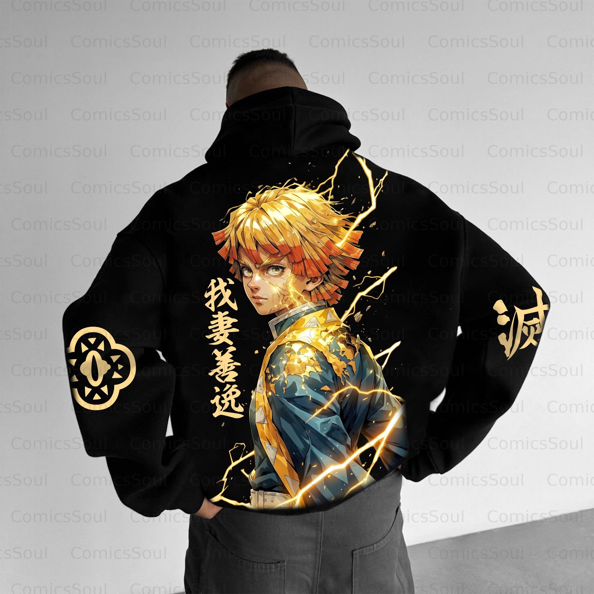 Unisex Anime Graphic Streetwear Vintage Plush Hoodie| KNY