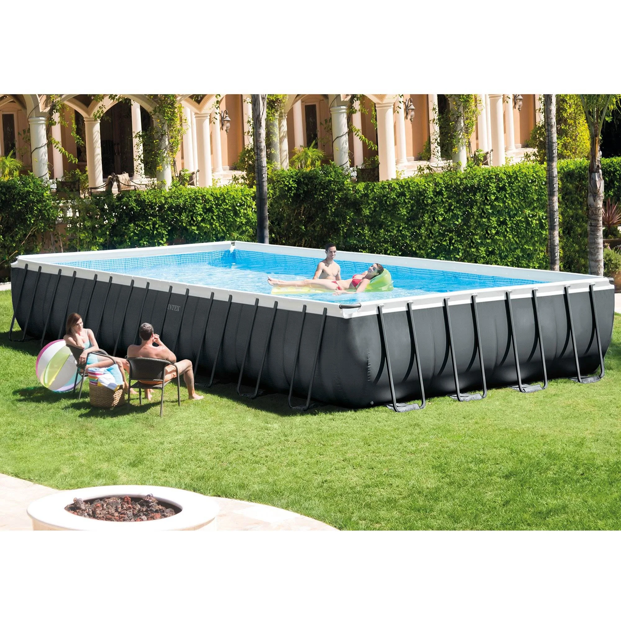 Intex 24' x 12' x 52" Ultra XTR Rectangular Frame Swimming Pool Set + Pump - Image 3
