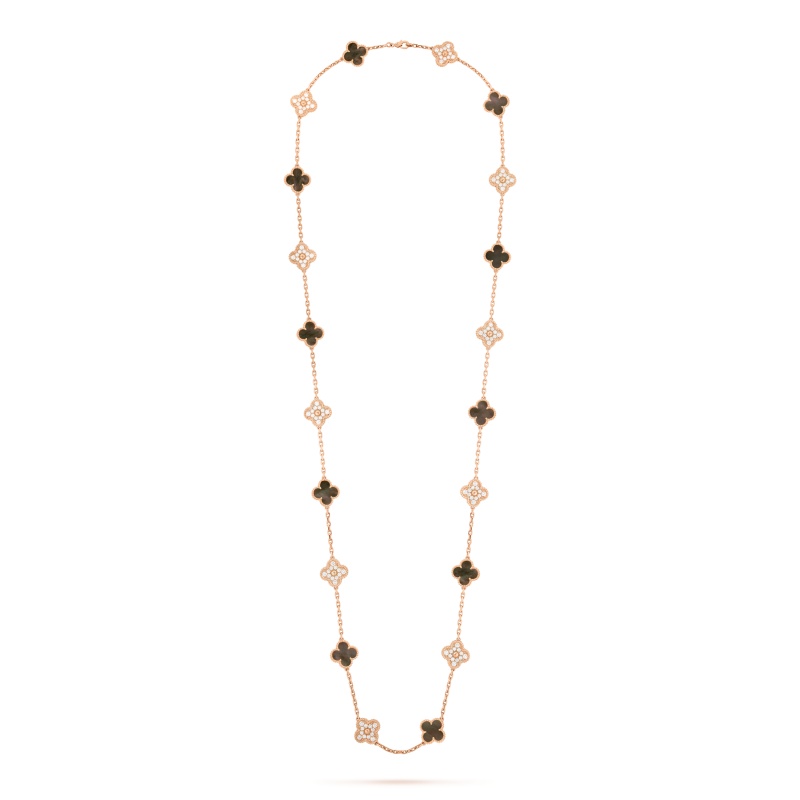 Replicate Vintage Alhambra long necklace, 20 motifs(1:1 replica) - Original Replica Club
