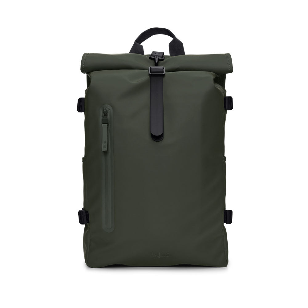 Rains - Sac Rolltop Rucksack Large - Vert