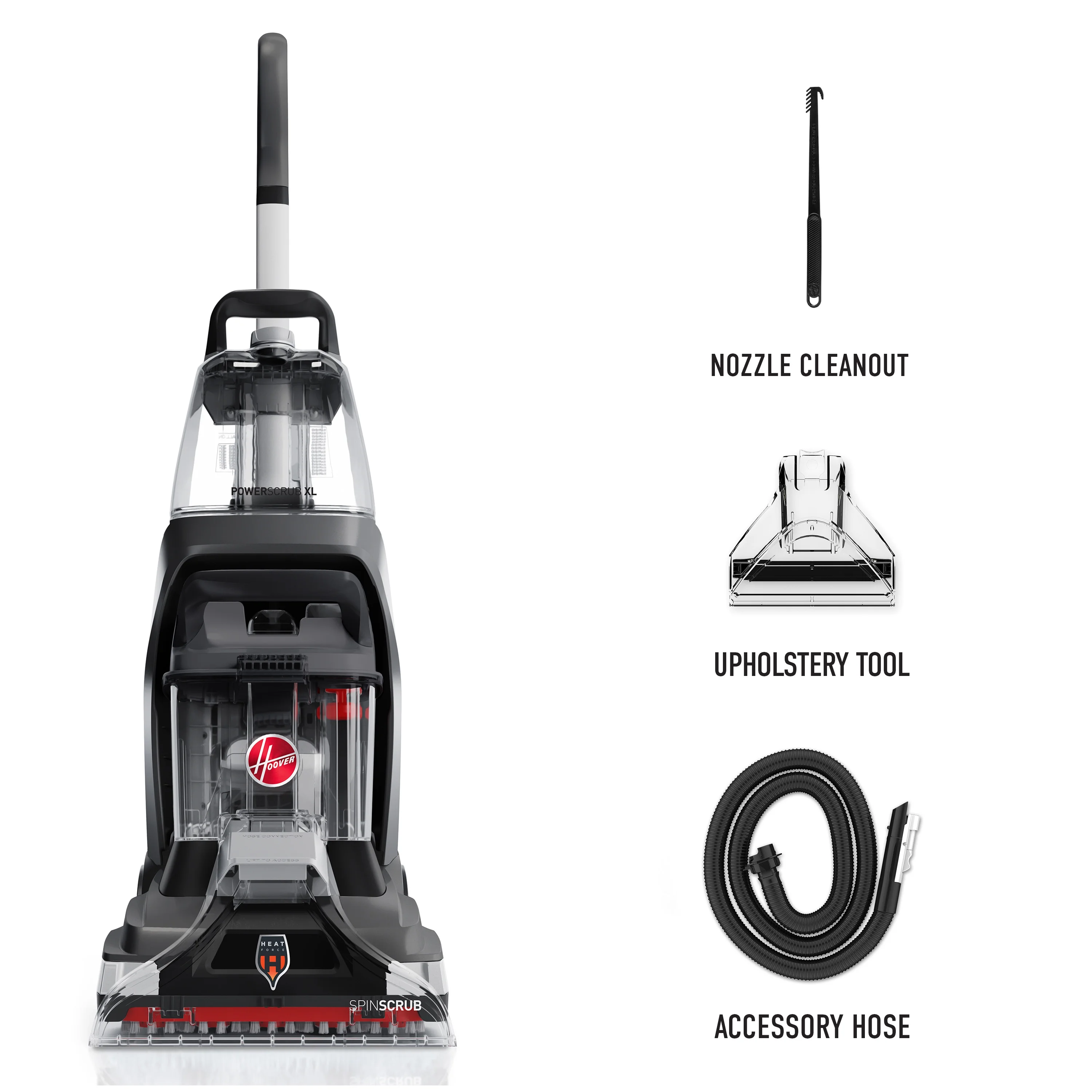 Hoover PowerScrub XL, Upright Carpet Cleaner Machine, Shampooer for Carpet, Rugs, & Upholstery, Fast Dry, Upholstery Tool Attachment, FH68010 - Image 12