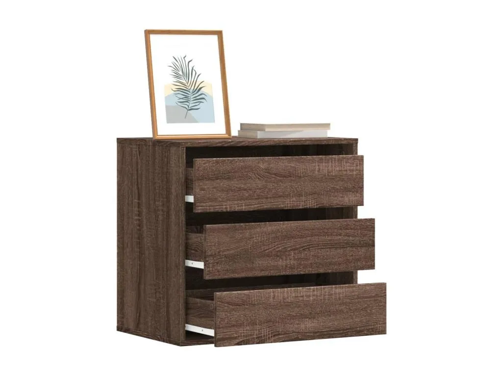 Cajonera de esquina madera ingeniería marrón roble 60x41x58 cm ptt3532858