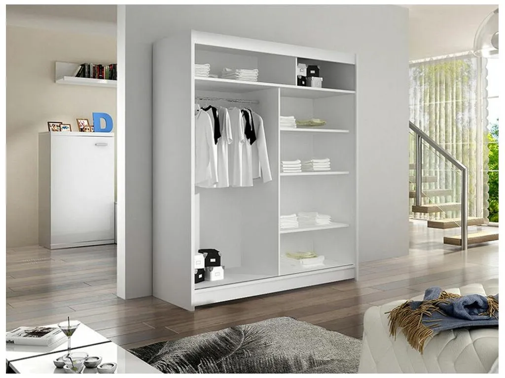 Armario Luxmbls 151 Blanco 200x120x58cm Puertas de armario - Correderas YNOY51418