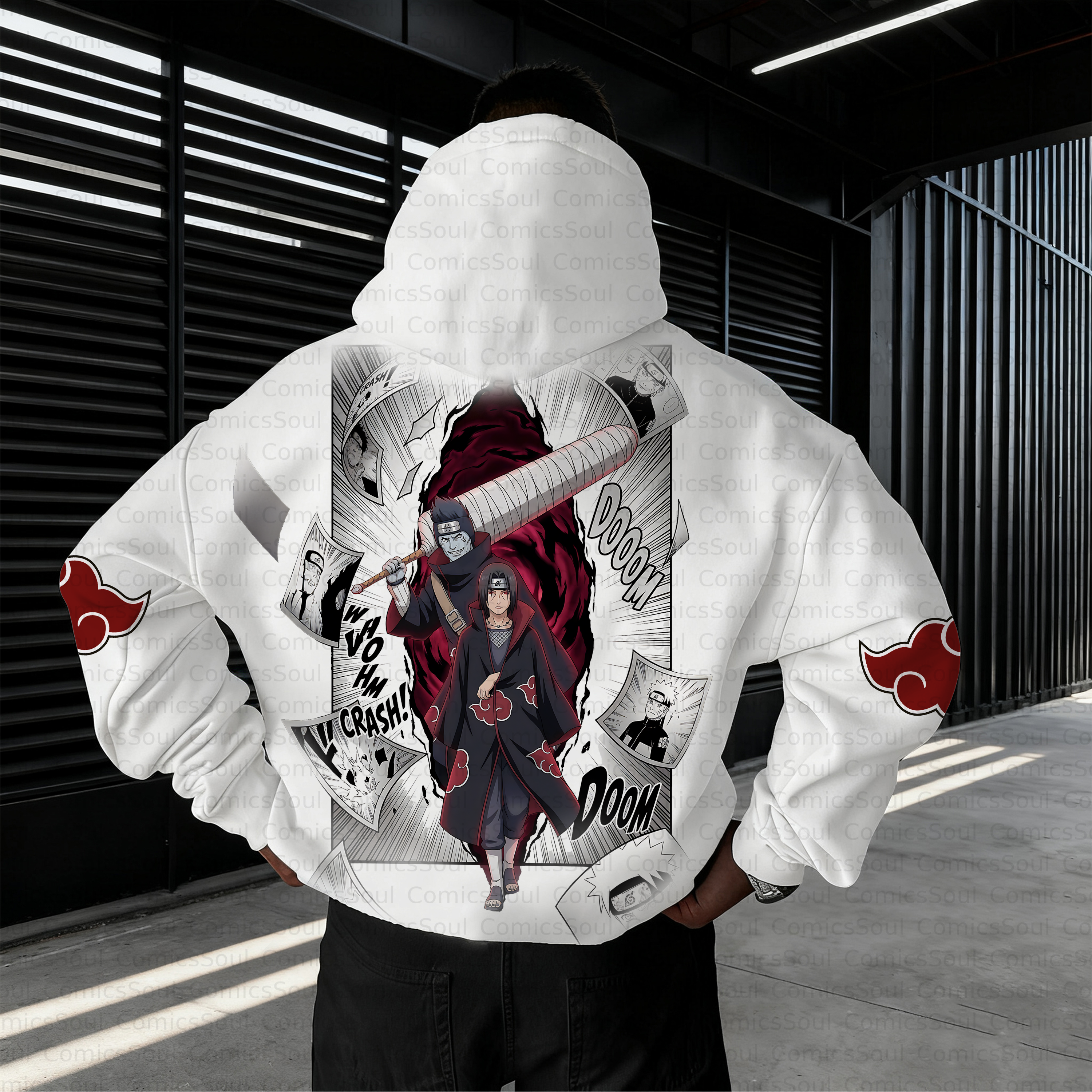 Unisex Anime Inspired Vintage Plush Hoodie