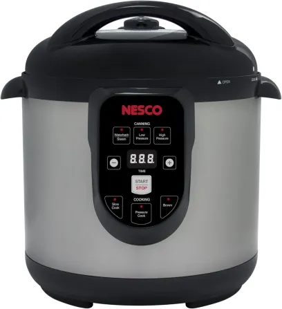 Nesco NPC-9 Smart Electric Pressure Cooker and Canner, Stainless Steel, 9.5 Qt