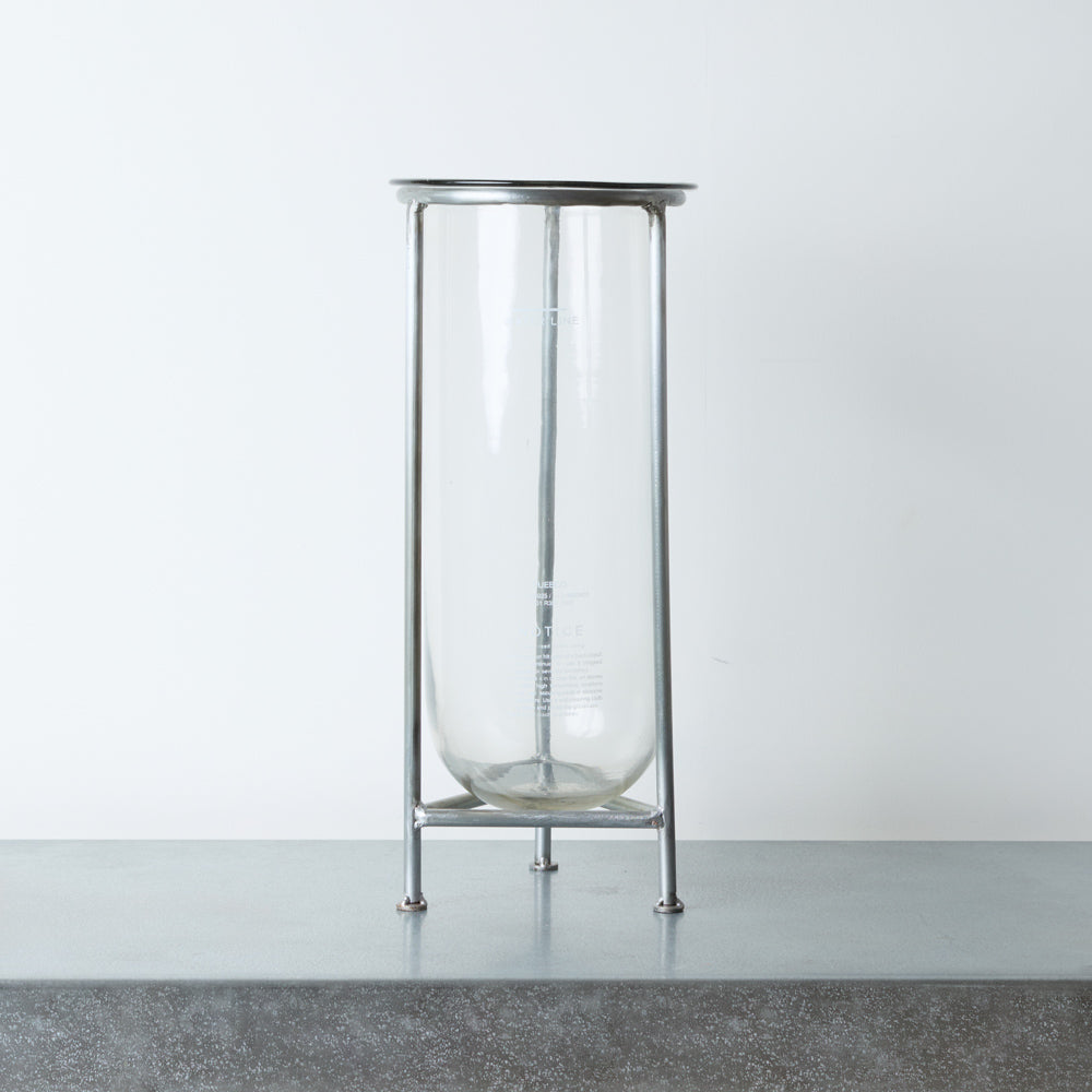 Vase tube avec support