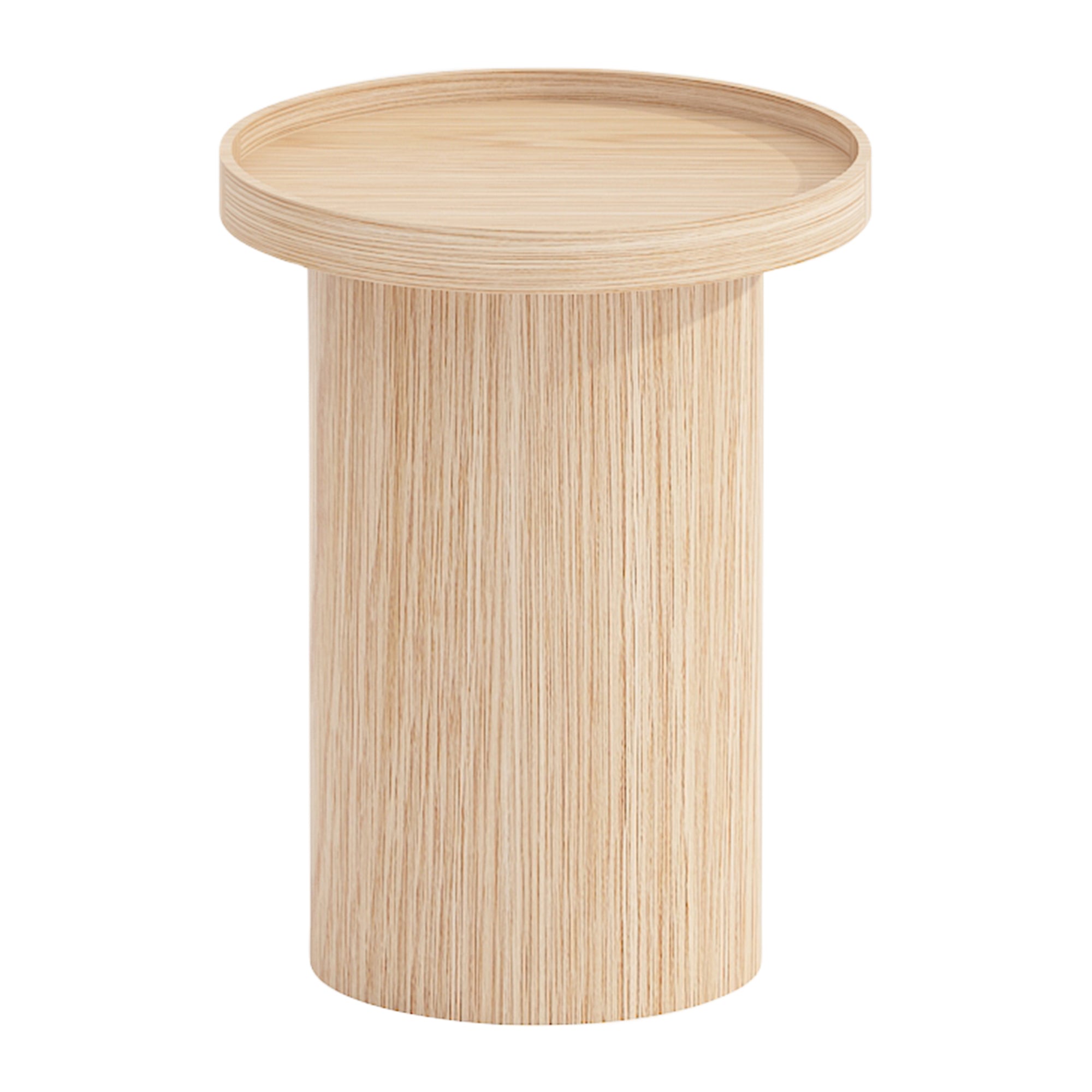 Blokker Brik Bijzettafel Ø 40 cm - Eiken