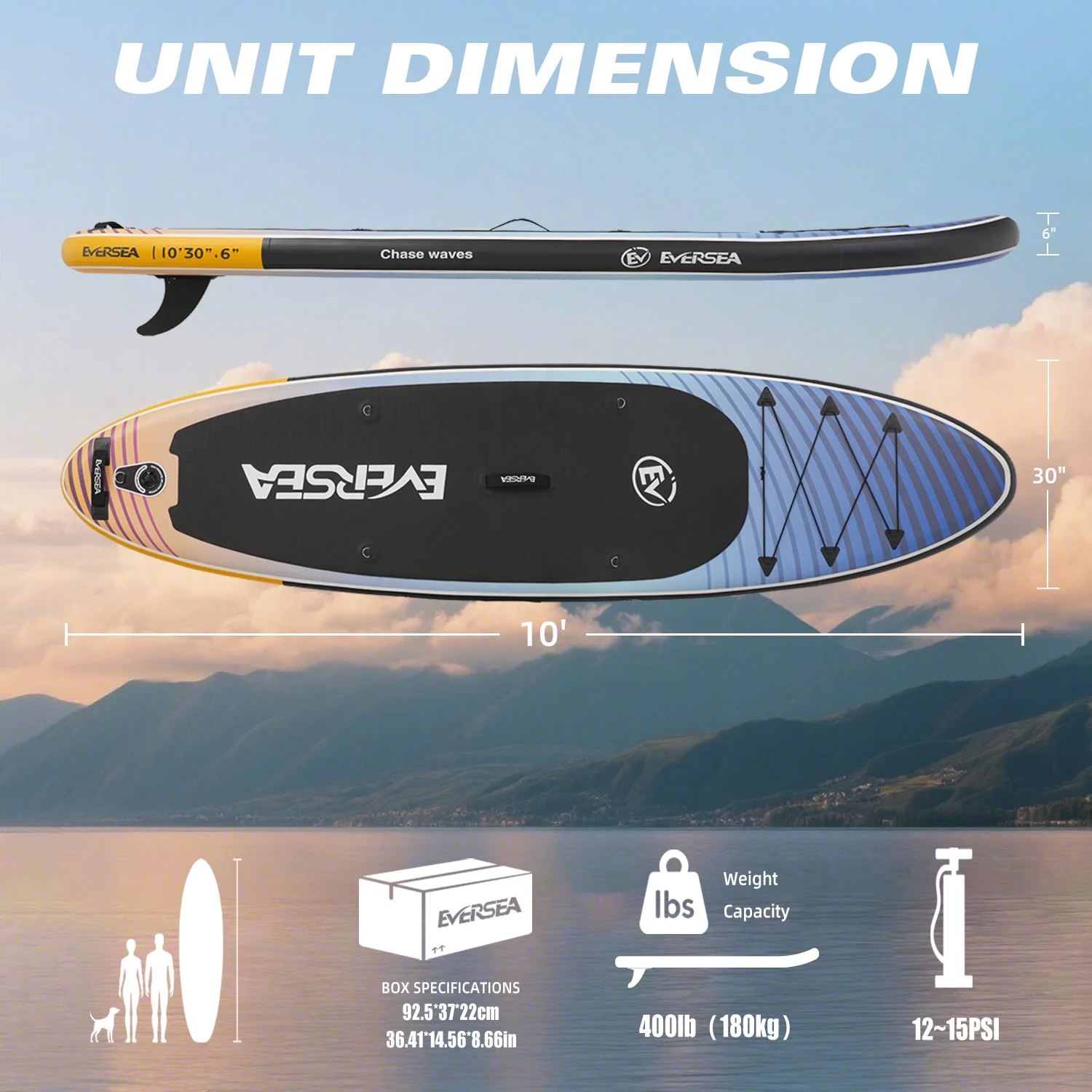 MSEASFREE 10' Inflatable Stand up Paddle Board,with Premium SUP Paddle Board Accessories,Non-Slip Comfort Deck for Youth & Adults - Image 16