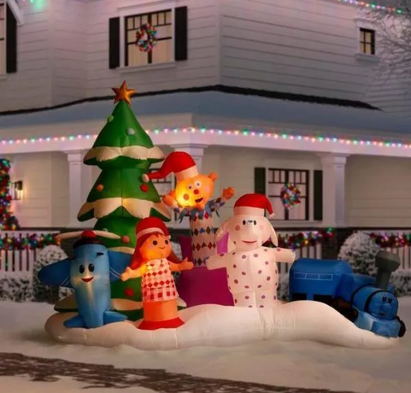 WAYFAIR Christmas-9 5 Ft W Inflatable Island Of Misfit Toys Scene