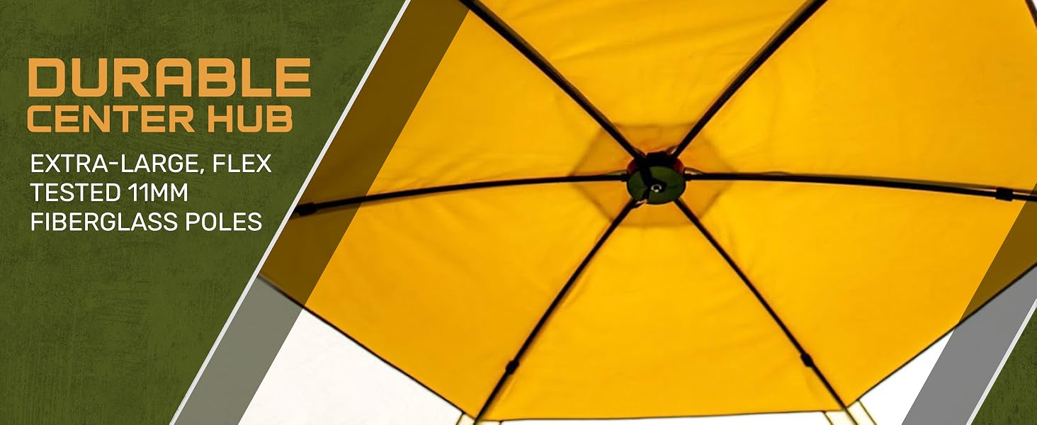 CLAM Quick-Set Venture 9 x 9 Foot Portable Outdoor Camping Canopy Shelter, Brown