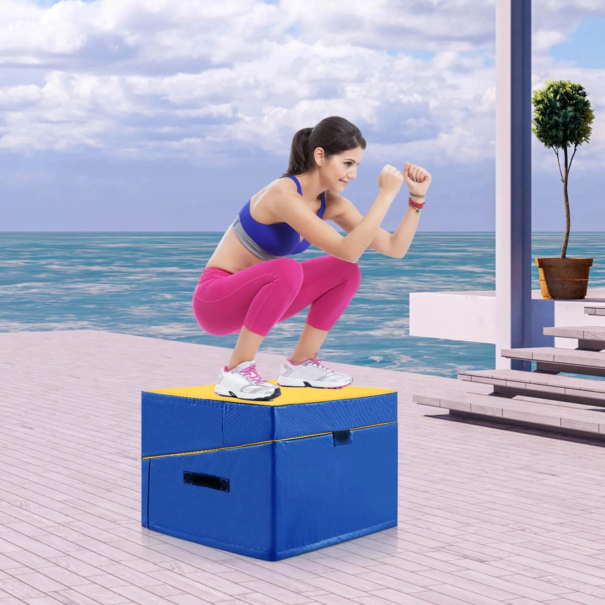 Costway Folding Gymnastics Incline Mat, 48 x 24 x 14 in - Image 12 Costway Folding Gymnastics Incline Mat, 48 x 24 x 14 in - Image 12