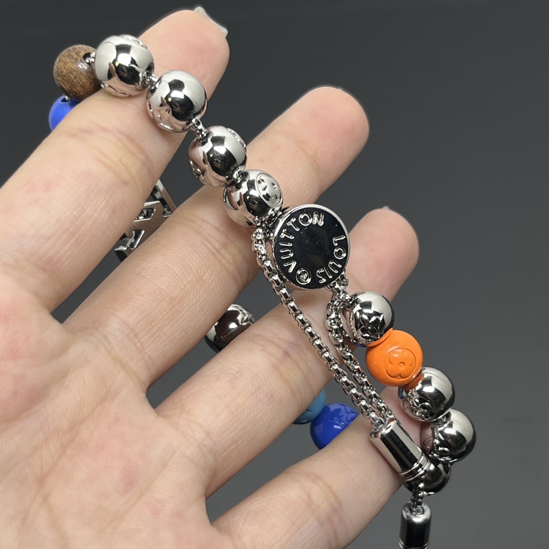 Louis Vuitton Chain Pullable LV Surfin' Beads Bracelet - Original Replica Club