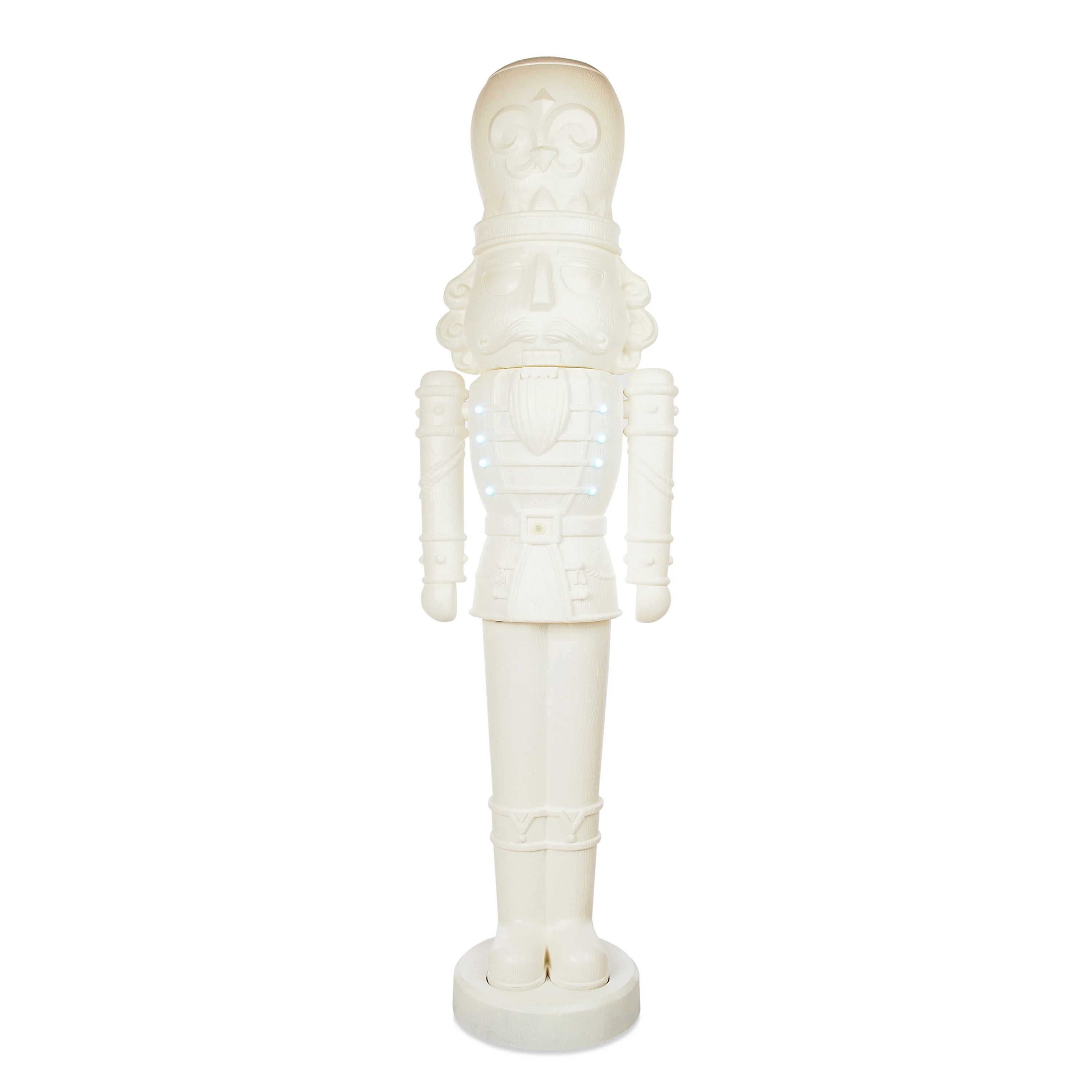 2025 Animated White Nutcracker Blow Mold, 75 in, 6.25 ft, by Holiday Time