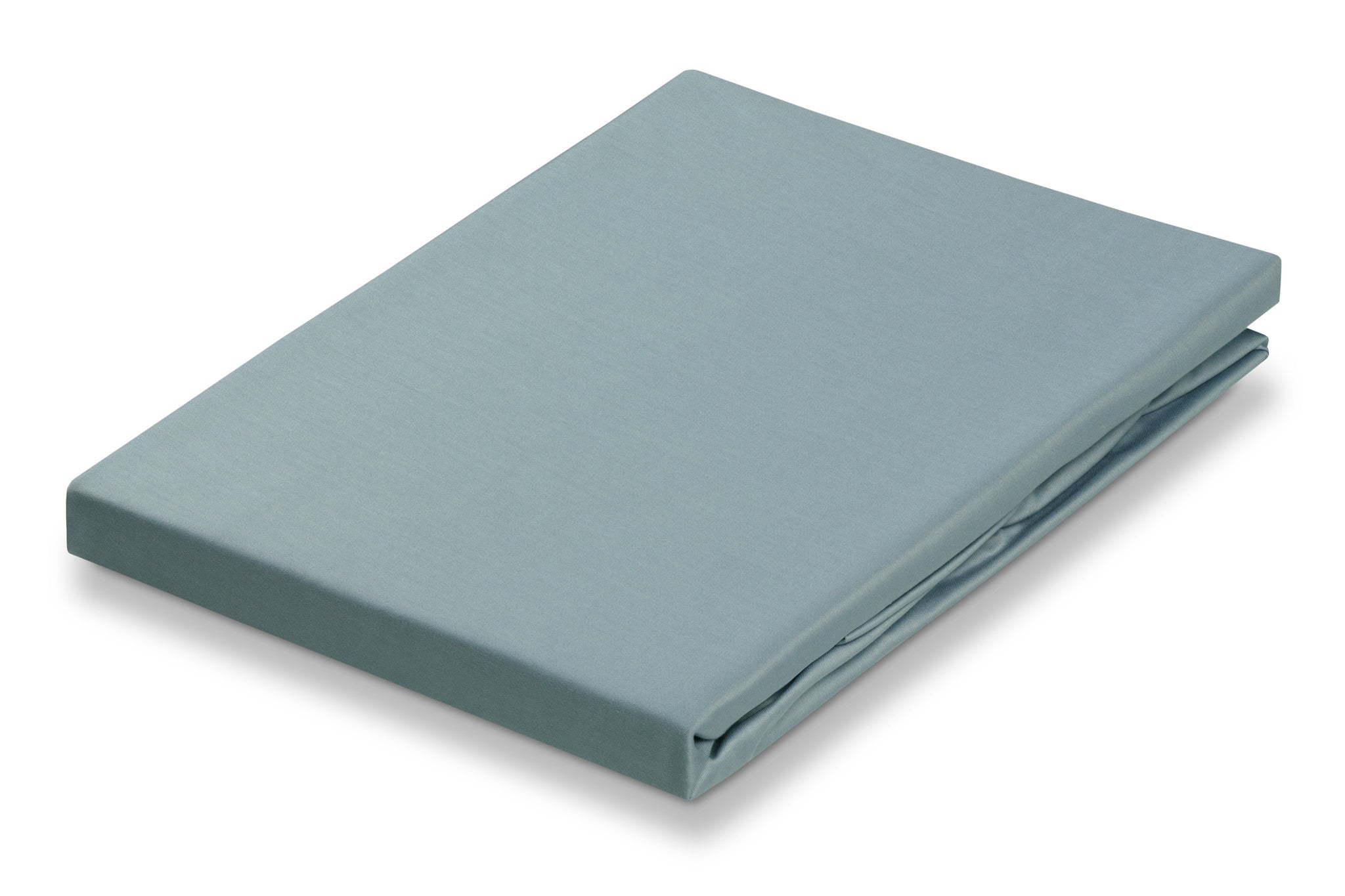 Satin Soft Hoeslaken Pearl Blue   180 x 200 cm   Blauw   Satijnkatoen