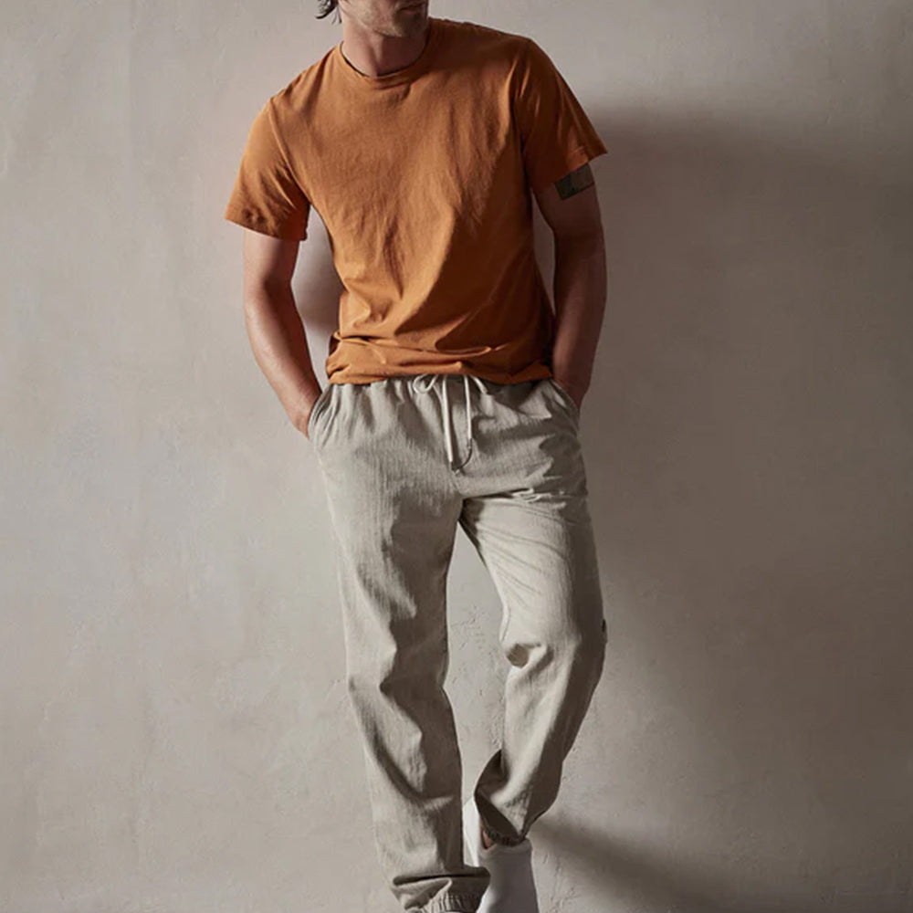 James Perse - T-shirt Short Sleeve Crew Neck - Citrine