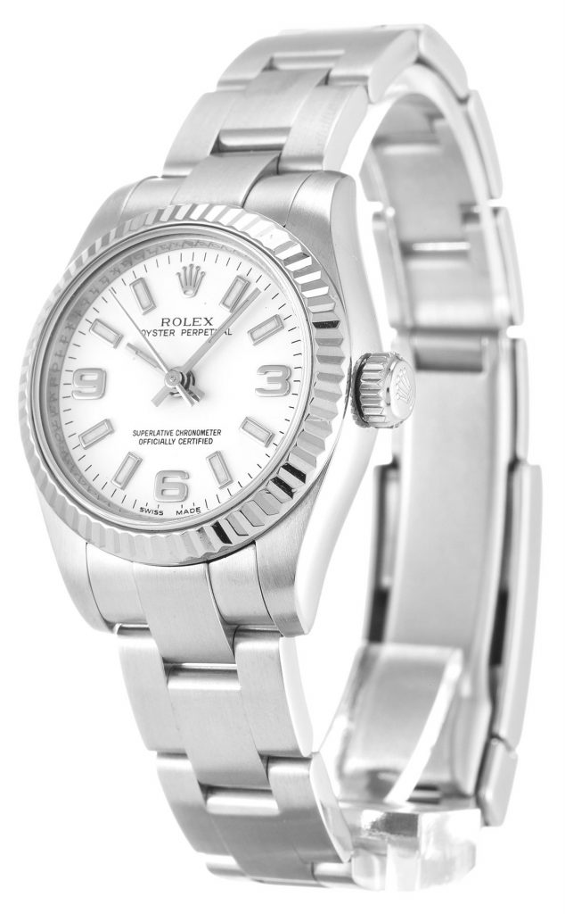 Replica Rolex Oyster Perpetual Lady 26mm White Dial 176234